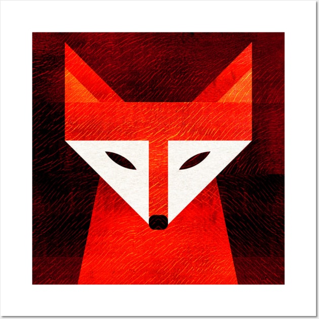 Fox Head Wall Art by Scott Partridge